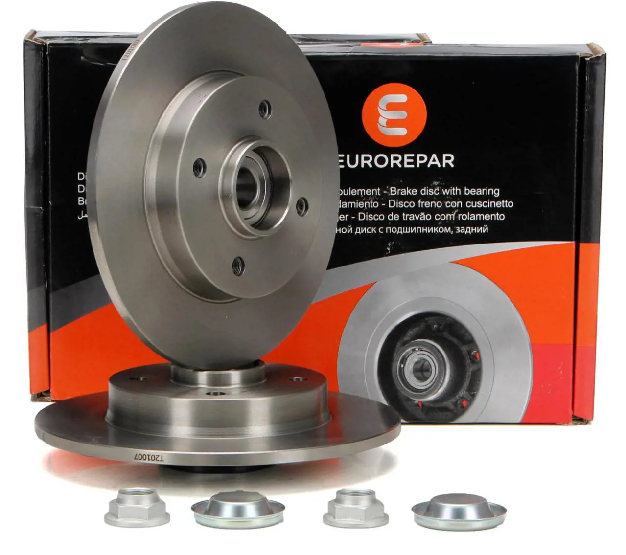 Citroen C4 (2004-2011) Poryalı Rulmanlı Arka Fren Disk Takımı (Orijinal Eurorepar)