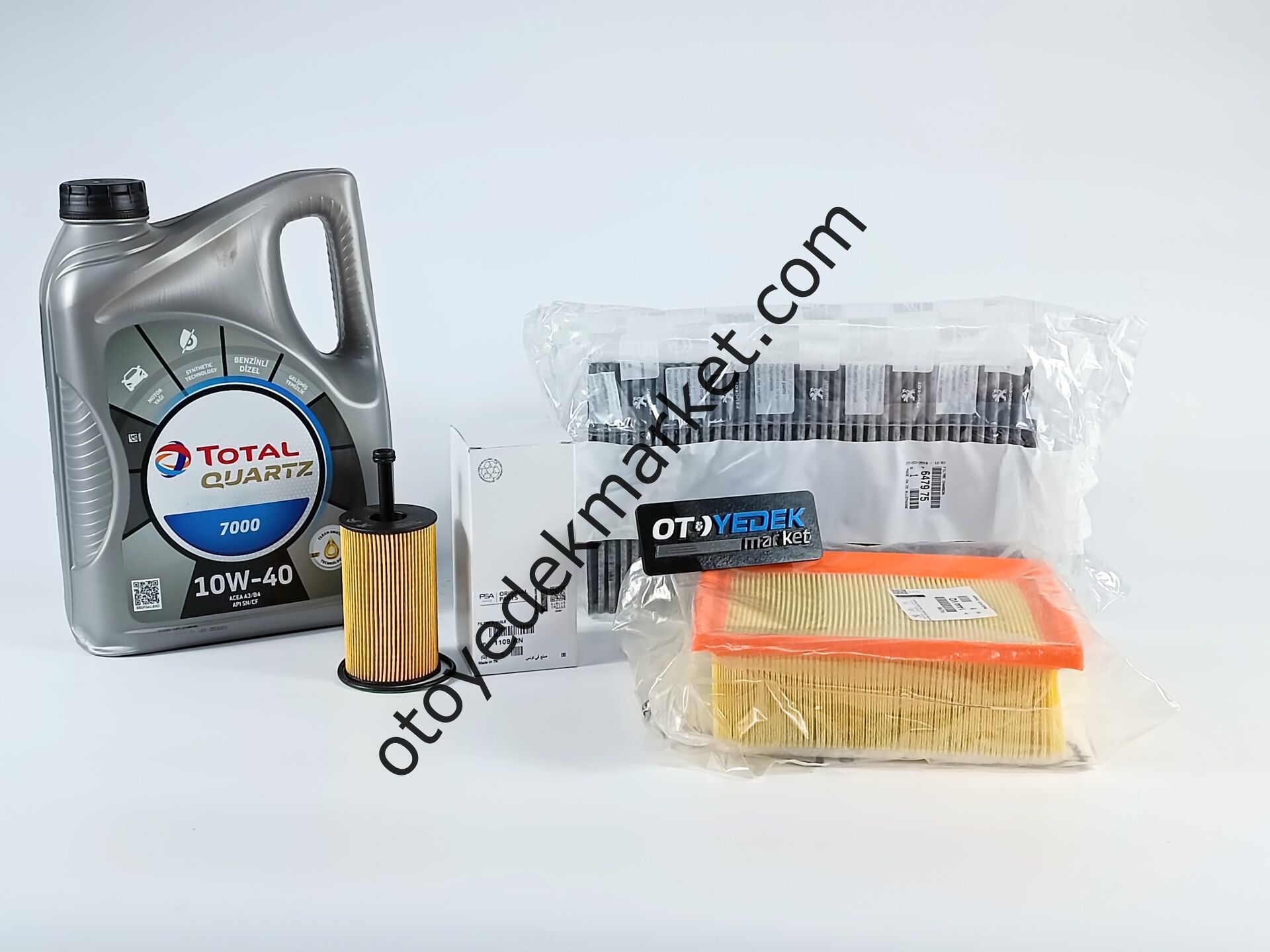 PEUGEOT 307 (2001-2009) 1.4 BENZİNLİ FİLTRE SETİ +10W40 (ORJİNAL)