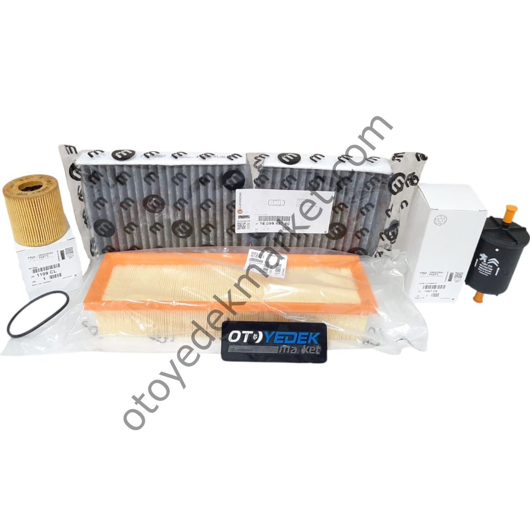 Peugeot 207 (2006-2012) 1,4 8v Benzinli Filtre Seti Motor Yağsız (Orijinal)