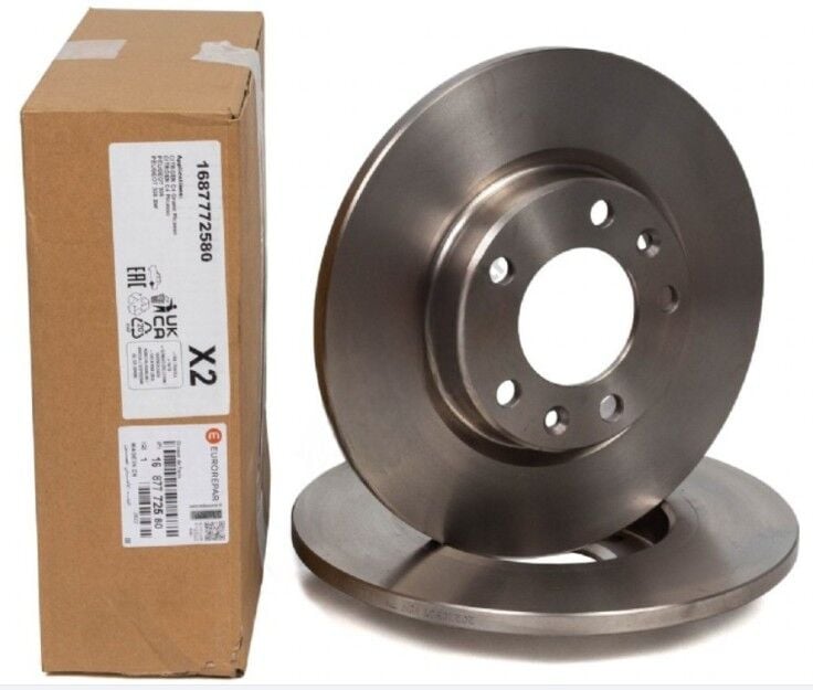 Citroen C4 Picasso (2014-2018) Arka Fren Disk Takımı (Orijinal Eurorepar)