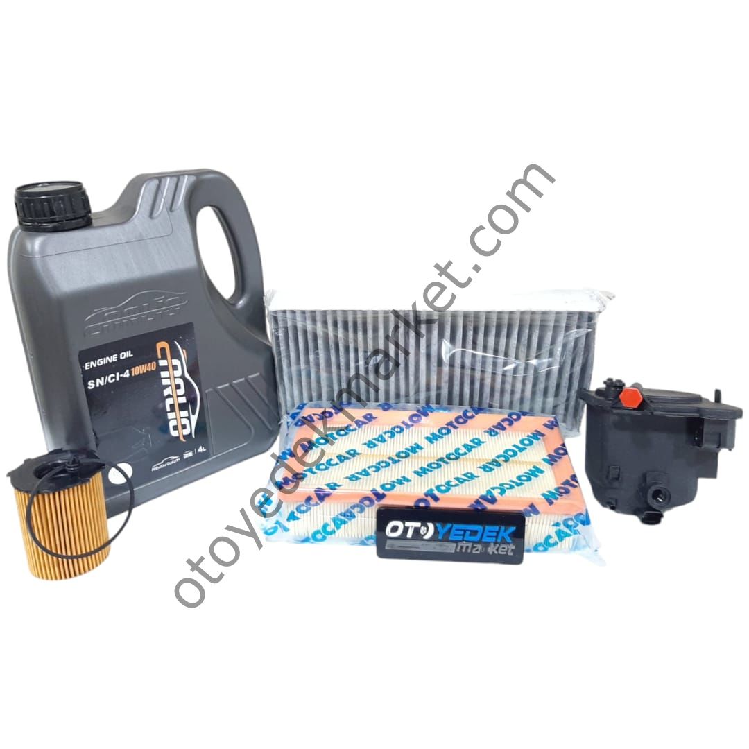 Peugeot 407 (2004-2011) 1,6 Hdi Filtre Seti Ve 10w40 Motor Yağı (İthal)