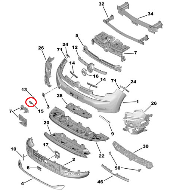 Citroen C4 X (2025-2026) Ön Kamera Giydirmesi (Orijinal)