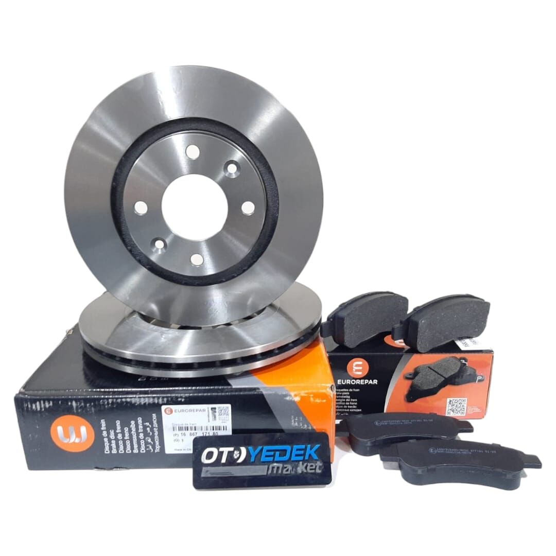 Citroen C4 (2002-2009) 1.6 Dizel Ve Benzinli Fren Balata Ve Disk Seti (Orijinal Eurorepar)