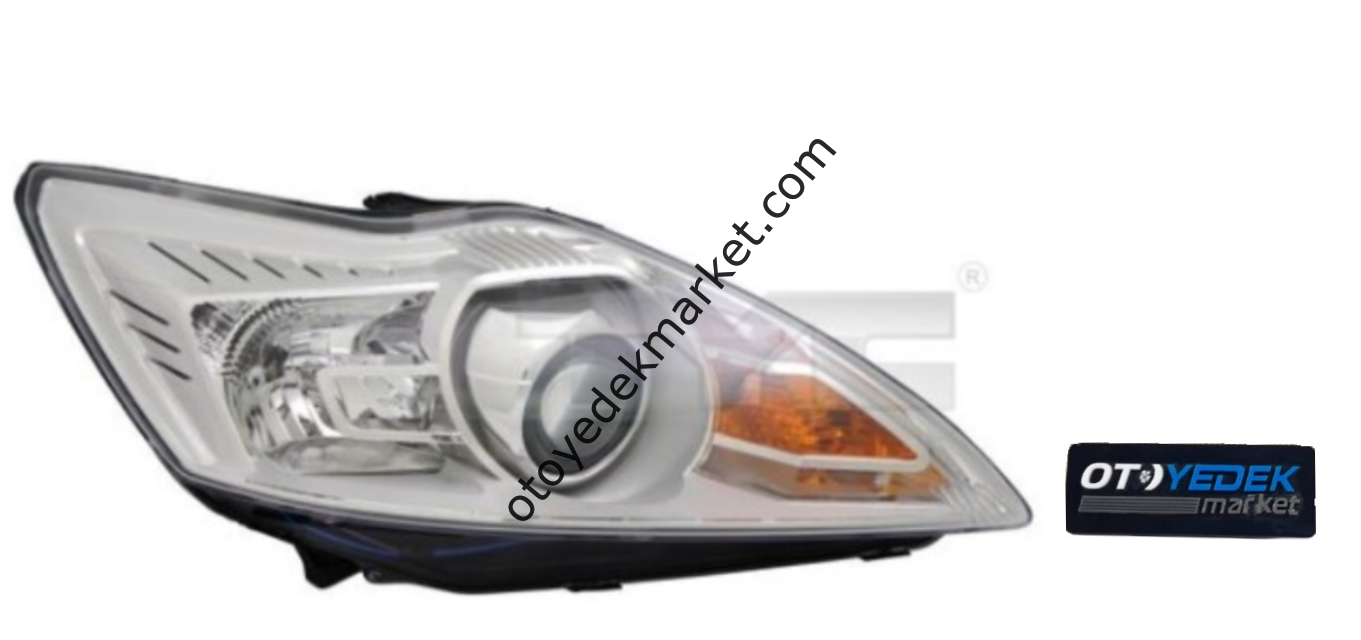 Ford Focus (2008-2011) Sağ Far Komple Beyaz Mercekli (Otosan)