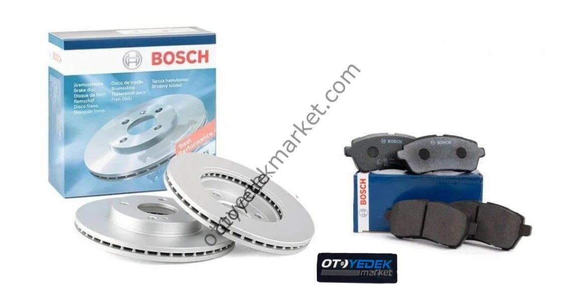 Ford Fiesta (2008-2013) Ön Fren Diski+Ön Fren Balatası (Bosch)