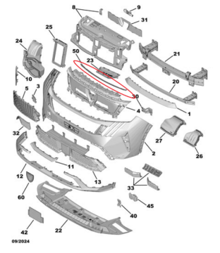 Peugeot 5008 (2024-2026) Motor Kaput Contası (Orijinal)