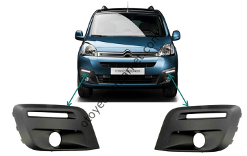 Peugeot Partner Tepee (2015-2019) Ön Tampon Sis Far Çerçeve Plastiği (İthal)