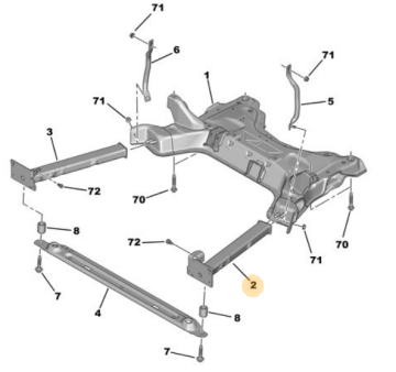Citroen C4 (2004-2011) Şase Sol Alt Kolu (İthal)
