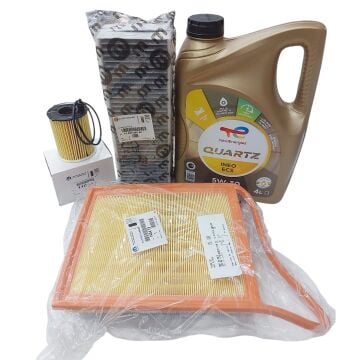 Citroen Berlingo (2012-2017) 1.6 Euro5 Filtre Seti Mazot Filtresiz Ve 5W30 Motor Yağ (Orijinal)