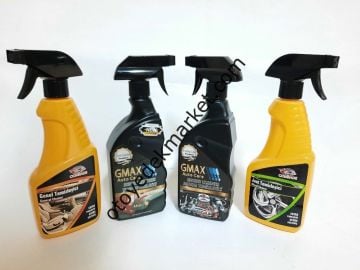 Temizlik Seti İç-Dış 4 lü (genel temizleyici,jant temizleyici,tampon parlatıcı,motor temizleyici)