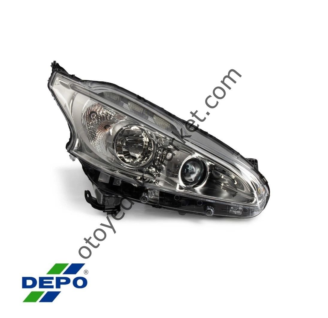 Peugeot 208 (2012-2016) Ledli Sağ Ön Far (Depo)