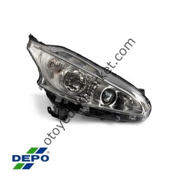 Peugeot 208 (2012-2016) Ledli Sağ Ön Far (Depo)