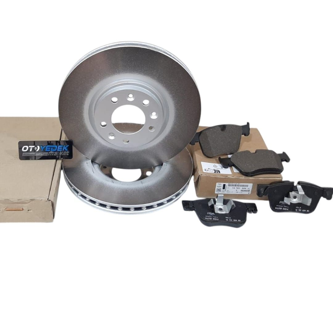 Peugeot 308 (2014-2021) Ön Fren Diski Ve Ön Fren Balata Takım Seti (Orijinal)