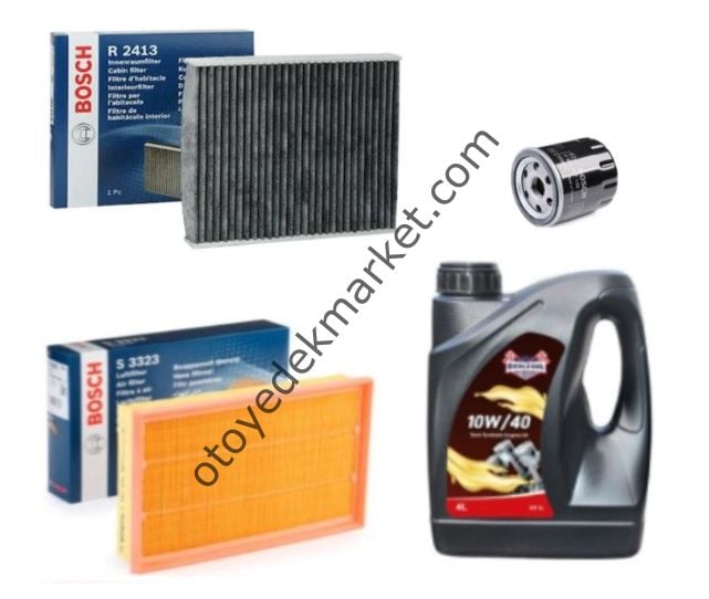 Ford Focus (2004-2007) 1.6 Benzinli Tüm Filtreler 10W40 Motor Yağı (Bosch)