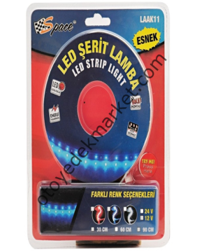 Space Ledli Şerit Lamba 12V Mavi 60cm