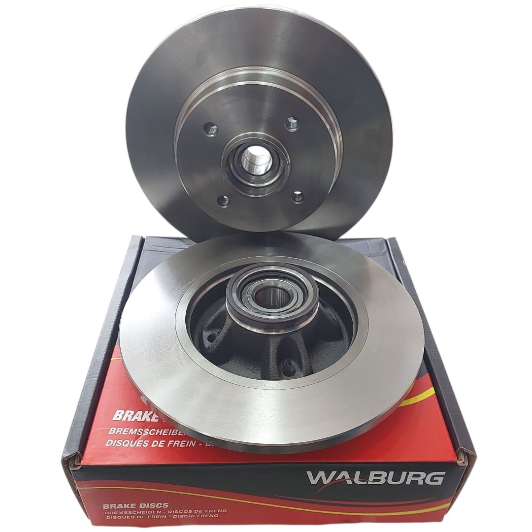 Peugeot 208 (2012-2019) Rulmanlı Arka Fren Disk Takımı (Walburg)