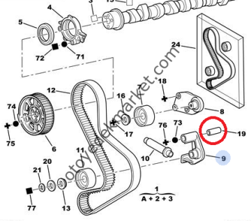 PEUGEOT 306 ARKA SAĞ KAPI DIŞ AÇMA KOLU (ORJİNAL)