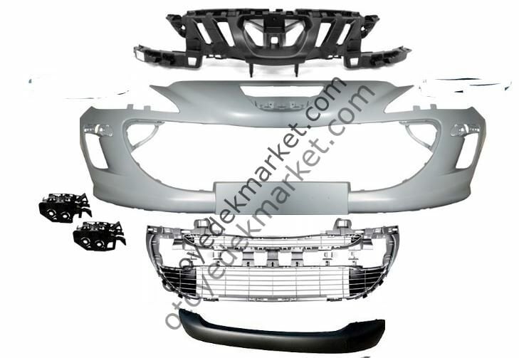 PEUGEOT 308 (2007-2013) DOLU ÖN TAMPON (2008-2013) (phira) ön tampon,tampon ızgara,alt,bağlantı tk,orta kuşak,üst panjur