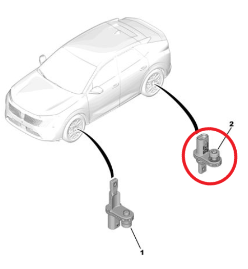 Peugeot 3008 (2024-2025) Arka Abs Sensörü (Orijinal)