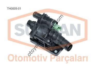 Ford Focus (2008-2011) Termostat Gövdesi Komple 1.6 Tdci Euro 4 (Supsan)