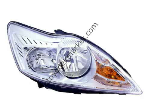 Ford Focus (2008-2011) Ön Far Komple Krom Sağ (Tyc)