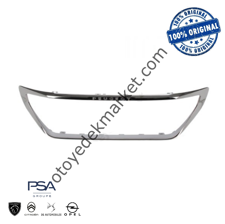 Peugeot 5008 (2017-2020) Ön Tampon Panjur Nikelajlı Çerçevesi (Orijinal)
