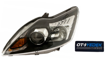 Ford Focus (2008-2011) Sol Far Komple Siyah Mercekli (Tyc)