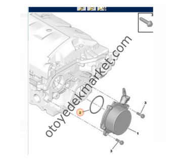 Peugeot 308 (2008-2013) 1.6 Vti Vakum Pompa Contası (Orijinal)