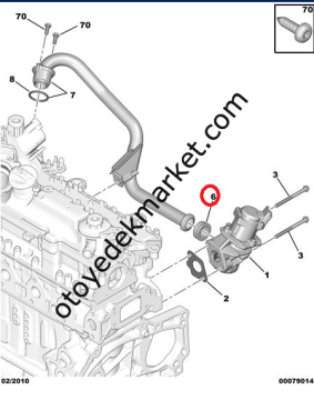 Peugeot 308 (2008-2011) 1.6 Hdi Egr Kelepçesi (İthal)