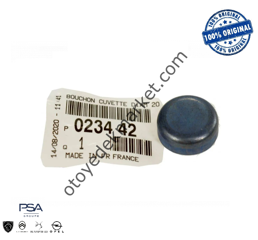 Citroen C-Elysee (2018-2024) 1.5 BlueHdi Silindir Kapağı Su Tapası (Orijinal)