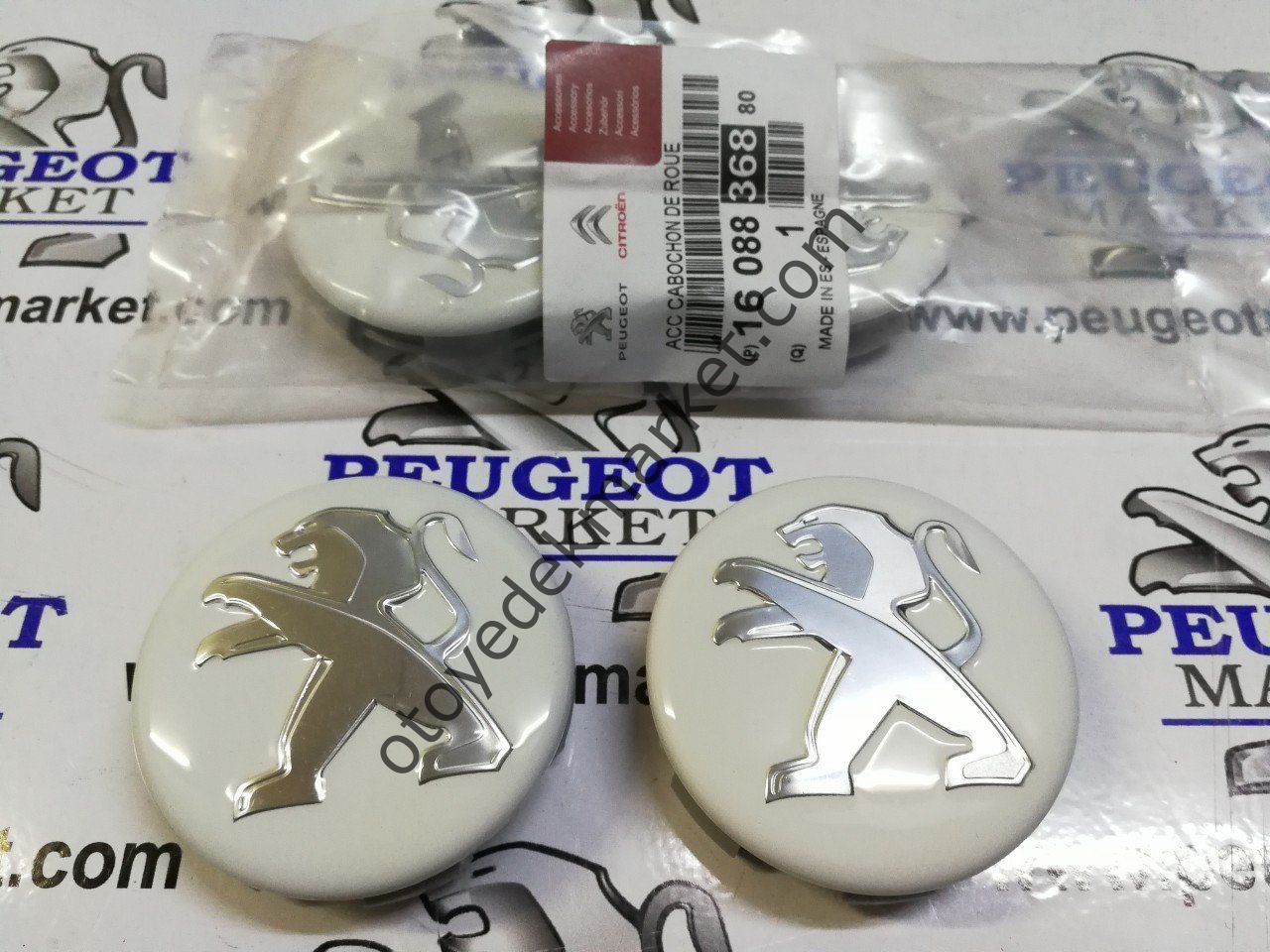 PEUGEOT JANT GÖBEK ARMA TAKIMI BEYAZ (ORJİNAL)