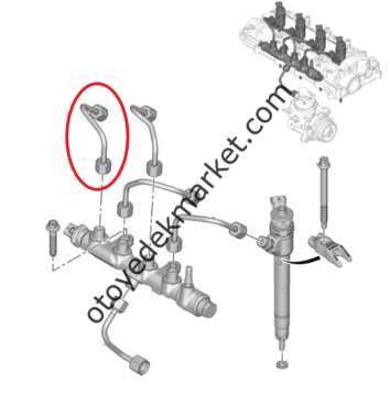 Citroen Berlingo (2019-2024) 1.5 Blue Hdi 1 No.lu Silindir Yakıt Enjektörü Borusu (Orijinal)