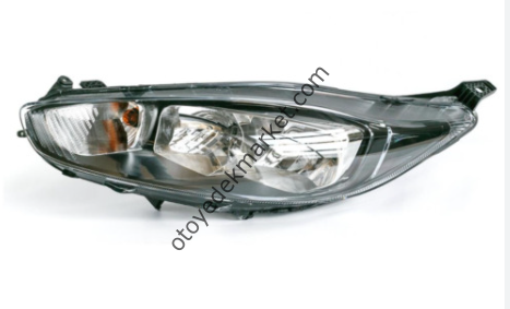 Ford Fiesta (2013-2017) Far Komple Sol Merceksiz Siyah (Depo)