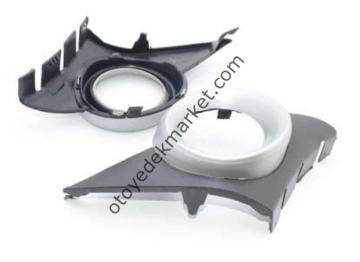 PEUGEOT 207 SİS FAR ÇERÇEVESİ TAKIMI GRİ KAPLAMA (2006-2009)