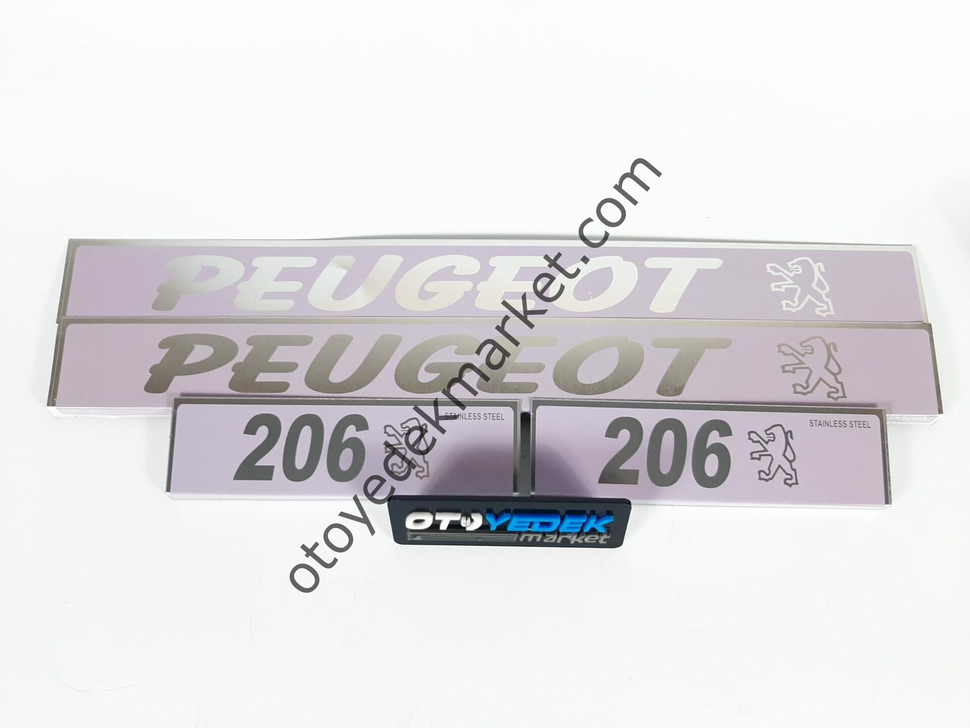 Peugeot 206 (1998-2012) Kapı Eşik Takımı Gri