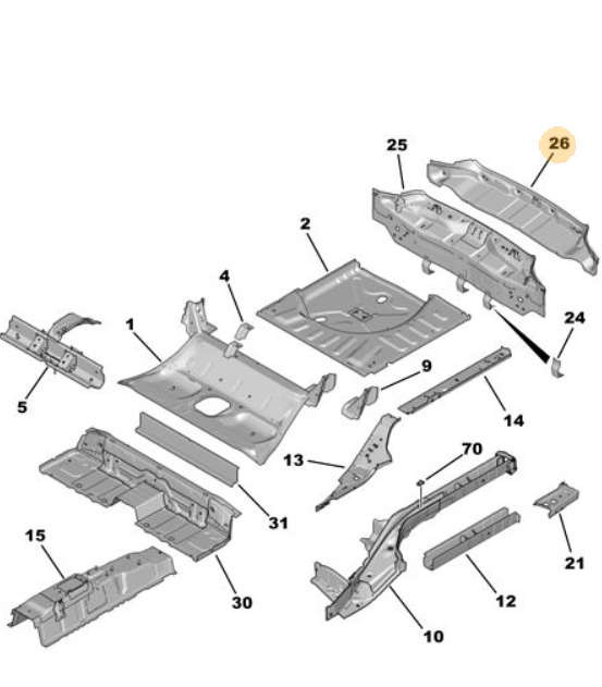 DS9 (2020-2025) Arka Panel Sacı (Orijinal)