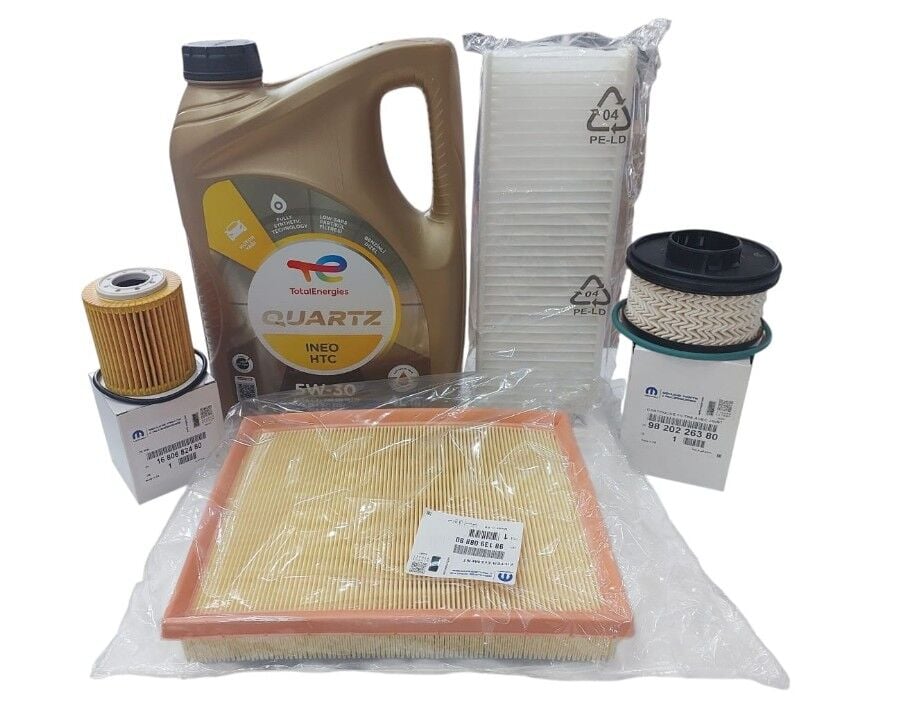 Peugeot 2008 (2020-2024) 1.5 Blue Hdi Filtre Bakım Seti + HTC 5w30 Yağ (Orijinal)