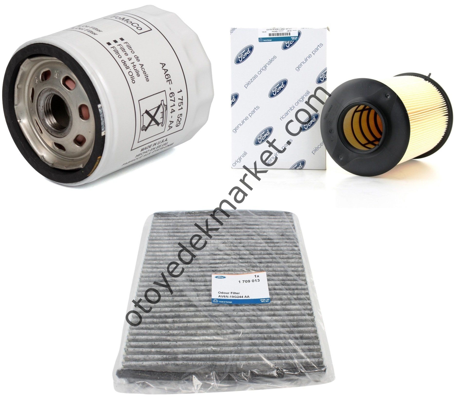 Ford Focus (2011-2014) 1.6 Benzinli Filtre Bakım Seti (Otosan)
