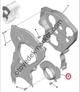 Peugeot106 Gti Triger Kapağı Alt (Orijinal)