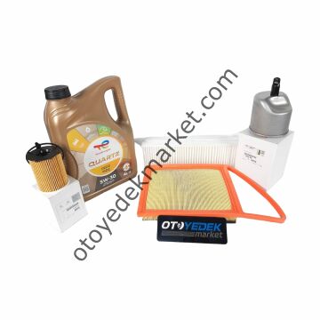 Citroen Berlingo (2012-2017) 1.6 Hdı Filtre Seti + 5W30 Yağ (Orijinal)