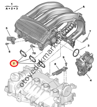 PEUGEOT 301 1,2 BENZİNLİ EMME MANİF CONTA (ORJİNAL)