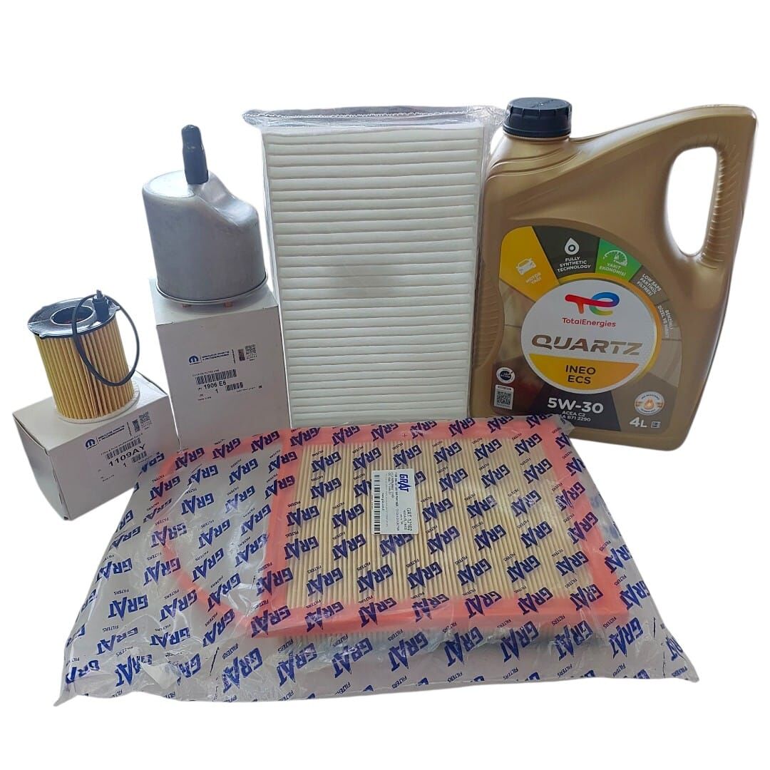 Citroen C4-DS4 (2011-2015) 1.6 Dizel Euro5 Filtre Bakım Seti (Orijinal) Ve 5w30 Motor Yağ