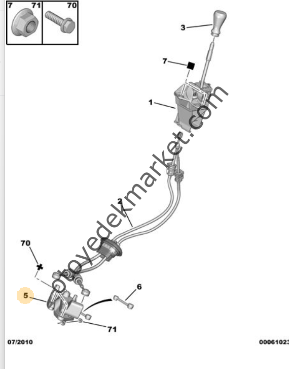 Peugeot Expert (2017-2022) Vites Mekanizması (Orijinal)