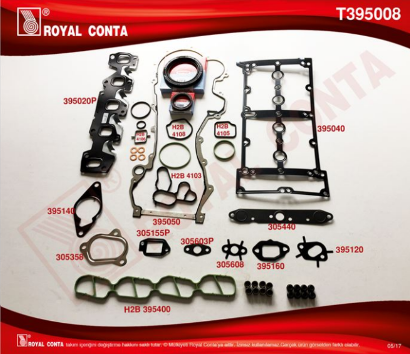 Peugeot Bipper (2013-2017) 1.3 Hdi Motor Takım Alt-Üst Full Conta Seti (Royal)