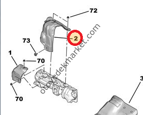 PEUGEOT 208 (2012-2015) 1,4 HDI TURBO ÜST ISI KALKANI
