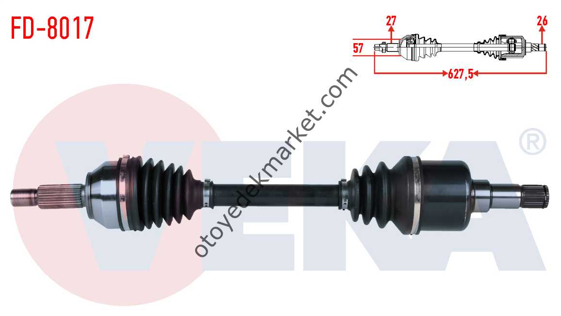ÖN AKS KOMPLE SOL (BENZİNLİ) MONDEO 01>07