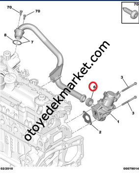Citroen C4 (2004-2011) 1.6 Hdi Egr Kelepçesi (Orijinal)