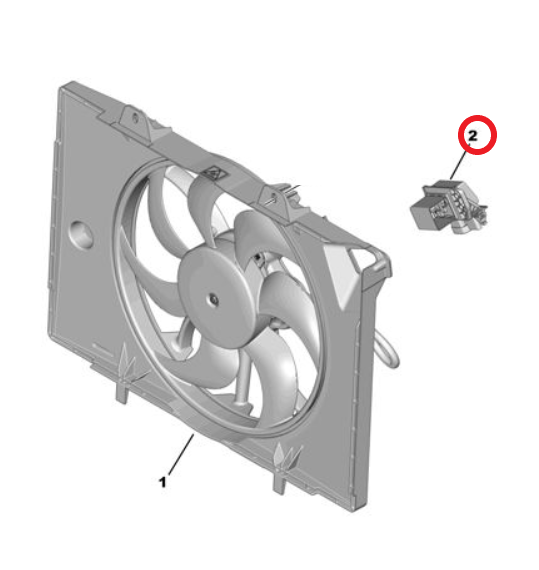 Citroen e-C3 (2024-2026) Fan Motoru Beyni (Orijinal)
