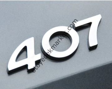Peugeot 407 Bagaj Yazısı ''407'' (İthal)