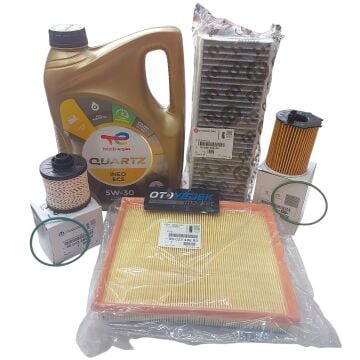 Peugeot 3008 (2016-2018) 1.6 BlueHdı Filtre Bakım Seti Ve 5w30 Motor Yağı (Orijinal)